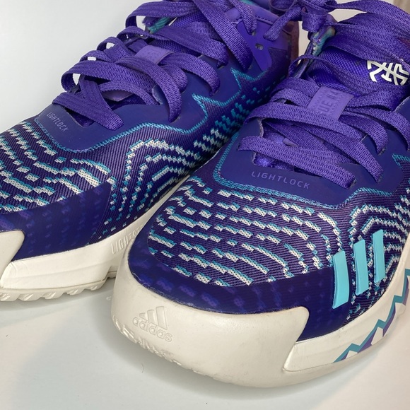 Adidas Lightlock D.O.N. Purple Athletic Shoes, men’s size 7 - Picture 5 of 6